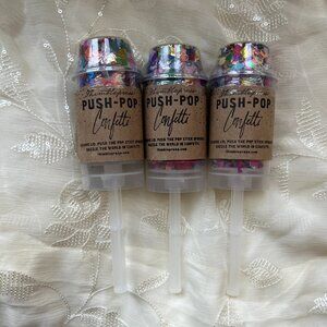 Confetti party favors poppers birthday graduation wedding baby shower celebrate